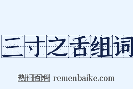 三寸之舌组词是什么意思的图片